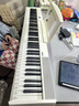 特伦斯折叠钢琴88键便携式电钢琴成人儿童电子琴重力度键盘V30pro钢琴 时尚白+专用琴包 实拍图