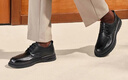 百丽情人节礼物通勤商务皮鞋2025男牛皮褶皱增高休闲鞋 黑色-绒里 41 实拍图