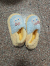 冬季儿童棉拖鞋男女童保暖防滑加绒亲子包跟中小童宝宝毛毛棉拖鞋 升级版天蓝兔子（包跟） 12 38/39码（适合37/38脚穿） 实拍图