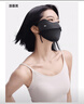蕉下（beneunder）凉感防晒口罩女防晒面罩护脸骑行口罩线脸基尼漫暮黑 实拍图