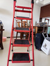 忆琳居伸缩梯人字梯梯子家用梯伸缩人字梯家用梯子折叠梯碳钢人字梯 实拍图