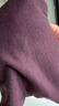 优衣库女装HEATTECH EXTRA WARM混纺圆领T恤/长袖9%羊绒478955 478955/79深紫色 S 实拍图