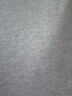 MARKLESS【安心品质】纯棉亲肤T恤男士纯色短袖打底衫5630 浅麻灰 XL 实拍图
