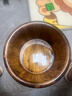 川柏香实木泡脚桶木桶洗脚盆木桶家用足浴桶泡脚木质香柏木碳化木制脚盆 26cm 【碳化无盖】+艾30 实拍图