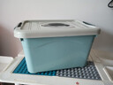 京东物流 塑料收纳箱换季家用大容量整理储物箱子多功能整理箱 莫兰迪色（颜色随机） 【单个装】中号 33*23*18cm 实拍图