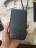 小米（MI）【3C认证】小米充电宝 自带线 快充版 20000 33W 深灰色 可上飞机/火车 可充手机平板笔记本耳机 实拍图