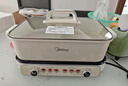美的（Midea）电火锅 鸳鸯锅 火锅专用锅超薄钛陶速沸分体式0氟6.5L电煮锅电热锅多功能锅HGS3322R1 实拍图