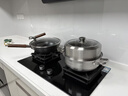 美厨（MAXCOOK）蒸锅 加厚不锈钢30CM单层蒸锅火锅汤蒸锅 燃气电磁炉通用 实拍图