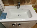 波彼（BOBI）台盆陶瓷一体盆洗手盆单盆阳台浴室柜卫生间半嵌入洗脸面盆池定制 【80*48CM】盆+弹跳下水+防臭管 实拍图
