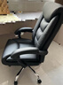 博泰电脑椅 老板椅 办公椅子座椅转椅 职员椅家用椅 黑色皮椅9230 实拍图