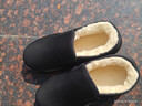 3514保暖羊毛布鞋老人鞋套脚款男士爸爸鞋冬季加厚棉鞋 黑色 43  实拍图