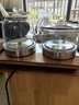 丰谷全自动上水电热水壶 茶台烧水壶 家用办公茶桌茶几嵌入式一体机茶具电茶炉套装 1L （37*20cm）底部上水金色-消毒款 实拍图