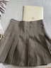 小野七天灰色百褶裙半身裙高腰显瘦jk短裙a字裙遮胯百搭短裙 灰色 M 建议体重85-95斤 实拍图