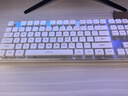 前行者（EWEADN）X7S无线键盘鼠标套装单模2.4G真机械手感低音办公104键游戏键盘电脑笔记本外设可充电 白色蓝光 实拍图