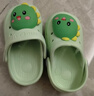 牧童儿童拖鞋夏男宝宝洞洞鞋软底女童卡通洗澡婴幼儿家居鞋奶龙绿160 实拍图