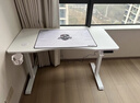 傲风A4电竞桌实木电动升降电脑桌办公书桌子国家补贴白色1.2*0.6m 实拍图