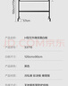得力白板写字板120*90cm H型碳钢支架式磁吸书写移动升降办公会议黑板家庭辅导培训33715【升级双面】 实拍图