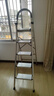 杜邦（DU PONT）梯子家用折叠铝合金梯加厚人字梯登高梯爬步安全梯扶梯楼银色5步 实拍图