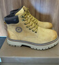 骆驼（CAMEL）王俊凯同款马丁靴高帮秋户外工装大黄靴男 GE122W7757T 金黄 42 实拍图