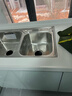 箭牌（ARROW）【焕新补贴】厨房水槽双槽 304不锈钢厨房洗菜盆大双槽台上中下盆 【双槽拉丝易洁】82*45-大弯龙头 实拍图