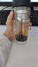 希乐玻璃杯双层玻璃水杯高颜值男士商务办公茶水分离杯便携泡茶杯子 实拍图