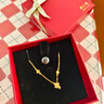周六福小甜花黄金手链女足金999新年生日礼物A0710814 约2.44g 16+3cm 实拍图