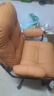 京东京造云朵椅高背款 皮椅电脑椅人体工学椅办公老板椅子家用躺椅 橙色 实拍图