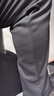 罗蒙（ROMON）休闲裤男商务休闲时尚职业西装裤弹力修身加绒裤子男装黑色35 实拍图