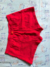 浪莎本命年骐骥红纯棉男士内裤男福字印花内裤鸿运结婚四角短裤平角裤 实拍图