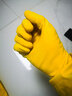 3M 橡胶手套 薄巧型防水防滑家务清洁厨房洗衣中号 柠檬黄 3只装 实拍图