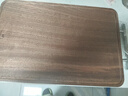 双枪乌金檀木整木菜板 百年龄砧板家用切菜案板抗菌实木菜板50*33*2.5 实拍图