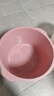 本迪加深泡脚桶24cm家用洗脚足浴盆塑料水桶按摩无电洗脚水桶单个粉色 实拍图