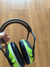 3M隔音耳罩睡觉防噪音工业降噪33db 黑绿色X4A耳罩 1副 实拍图