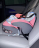 bebelock儿童安全座椅增高垫3-12岁便携式简易车载宝宝坐垫isofix硬接口 樱花粉-isofix接口+靠背款 实拍图