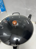 帅康（Sacon）手工锻打铁锅防锈无涂层不粘锅家用圆底炒锅燃磁通用34已开锅带盖 实拍图