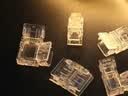 品坚12/24v低压灯带快速免焊接头led/cob贴片灯带接头水晶二线连接头灯带连接卡扣 8mm宽中间接头5个装 实拍图