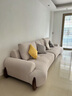 轻奢极简猫抓布沙发奶油风直排三四人法式小户型沙发客厅简约现代 猫爪布-海绵款 单人位1.23米 实拍图