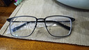 依视路（ESSILOR） 钻晶系列高清耐磨防蓝光近视超薄镜片专业配度数眼镜架男女镜框 金属-全框-2062GY-透明灰 镜框+依视路膜岩高清1.60现片 实拍图