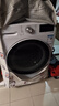 LG纤慧 10.5KG全自动滚筒洗衣机 超薄 家用大容量  AI直驱变频 95°高温煮洗 FLX10N4W 实拍图