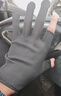 垂钓户外骑行快递外卖专用防滑手套露二指耐磨可触屏男女通用 黑色【1双】 实拍图