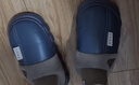 新款秋冬季棉拖鞋男女童踩屎感厚底防滑室内家居冬天加绒保暖棉拖 三角T-藏青-【升级版】 12 34/35内长21CM 实拍图