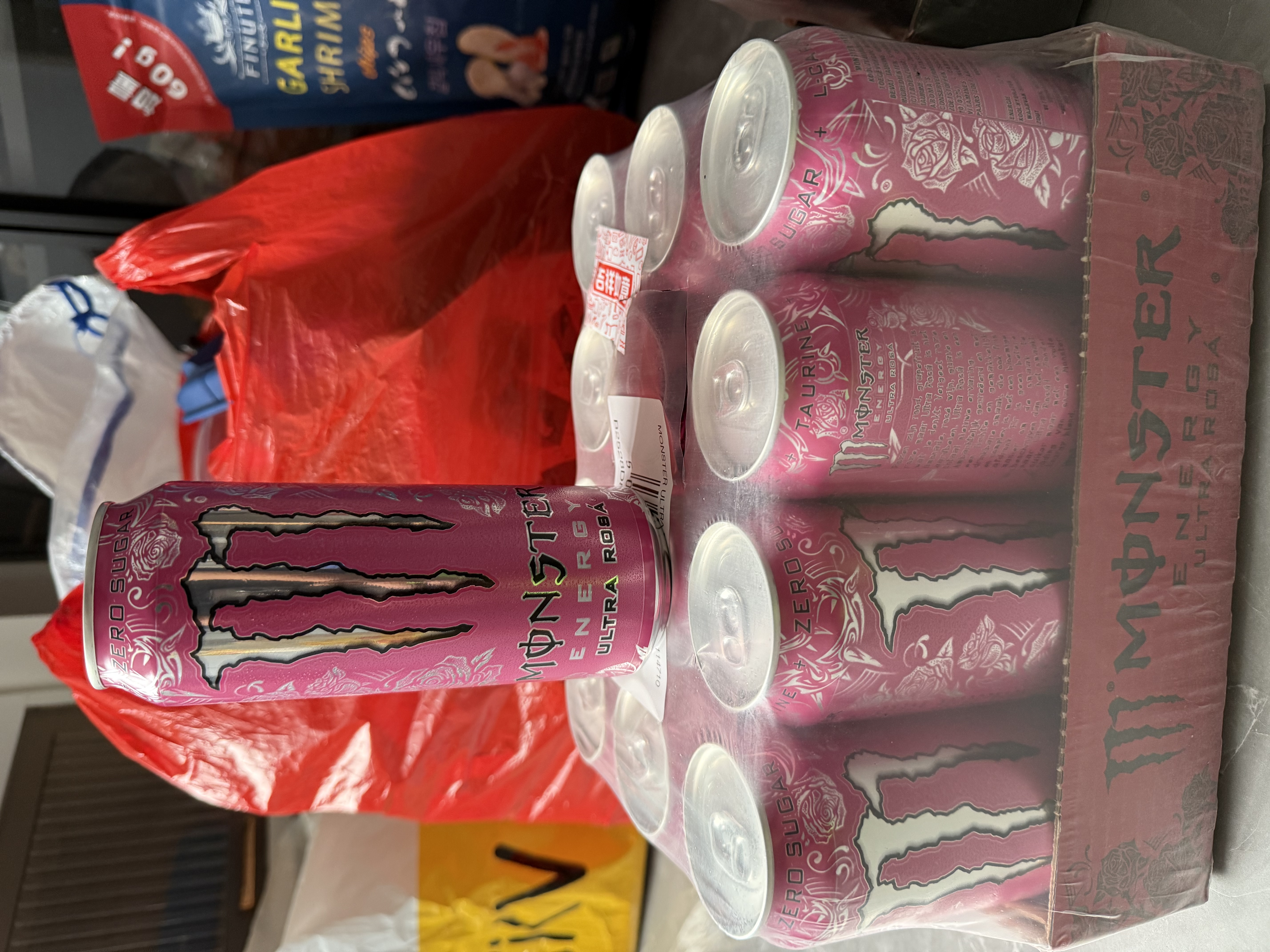 魔爪（Monster）欧洲进口 无糖运动能量饮Ultra Rosa 玫瑰味500ml*12罐 实拍图