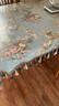 乐唯仕 高端欧式餐桌桌布高档台布奢华长方形茶几桌布布艺轻奢高级感正方形餐桌垫客厅家用西餐桌子垫子定制 洛丽塔-蓝 130*180cm(常用餐桌布) 实拍图