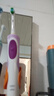 欧乐B电动牙刷成人送男士女士情侣实用生日礼物小圆头充电式旋转式入门牙刷D12 实用情人节新年年会礼赠 D12紫色（到手刷头*2） 实拍图
