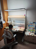 京东京造沐光桌100w护眼大路灯儿童学习桌书桌椅套装升降学生写字桌1.2m棕 实拍图