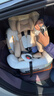 初婴贝儿童安全座椅汽车用0-4-12岁婴儿宝宝车载可坐可躺i-Size通风加热 悦享版金+通风加热+支撑腿+遮阳棚+175°躺 实拍图
