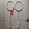 川崎（KAWASAKI）羽毛球拍碳素中杆专业训练耐打对拍时空 天空蓝+天青蓝（已穿线） 实拍图