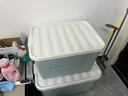 禧天龙家用收纳箱加厚衣物储物箱塑料箱大容量玩具整理箱 110L蓝色1个装 实拍图