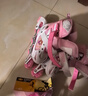 EVERVON轮滑鞋儿童溜冰鞋男女童旱冰鞋KJ-337粉色附护具头盔S号适31-34码 实拍图