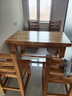 鲁班一木实木餐桌北方老榆木餐桌椅组合小户型长方形 1.4米1.6米吃饭桌子 一桌四椅1.4米桌子 实拍图